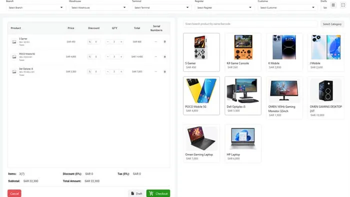 Drixal ERP Sales Dashboard